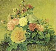 Georg Friedrich Kersting Blumenstillleben painting